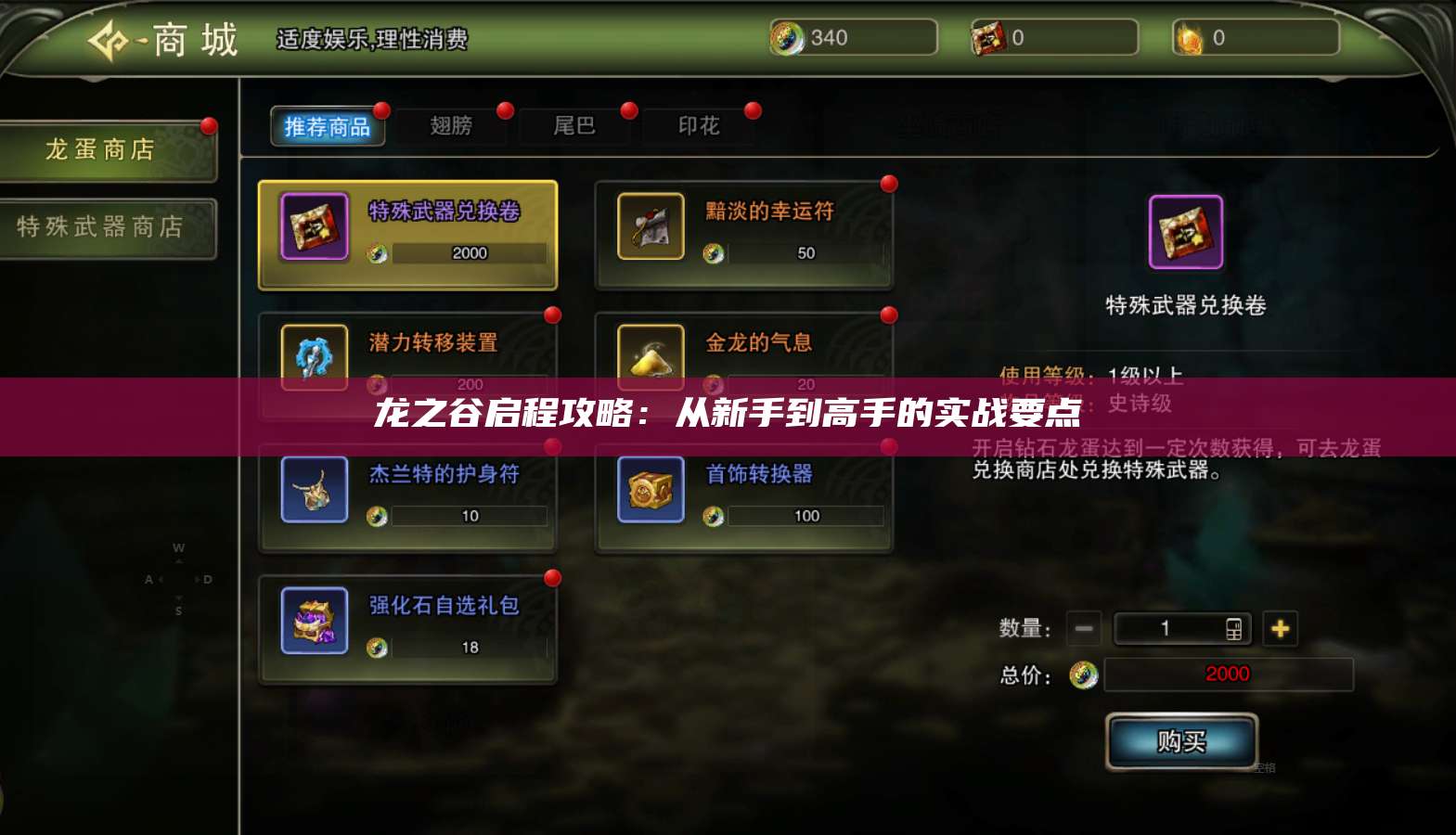 龙之谷启程攻略：从新手到高手的实战要点 第1张